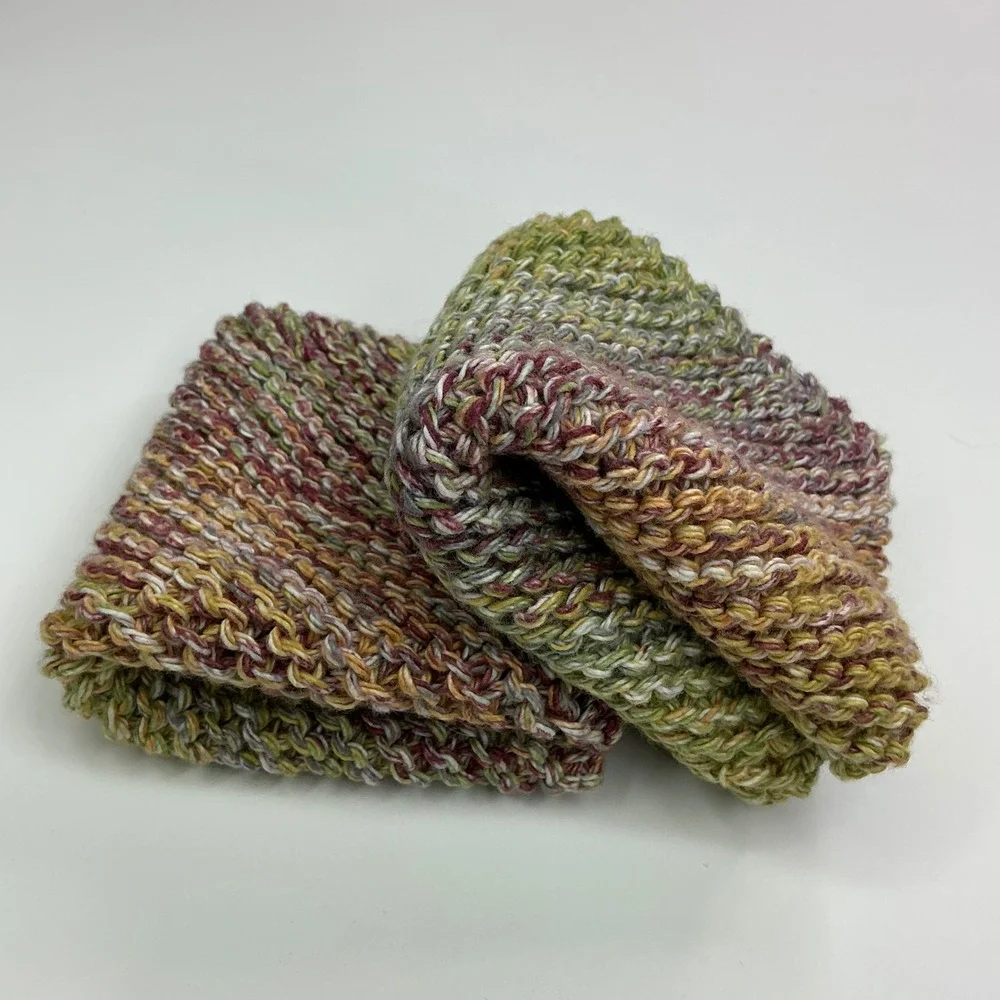 Handmade Nepalese Spices Dishcloth Set Unisex 6.5in Cotton Knit 2pc
